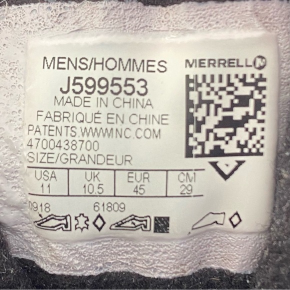Merrell Thermo Advnt Ice+ WP Black Turbulence Vibram Boots J599553 Men’s 11 main image 4